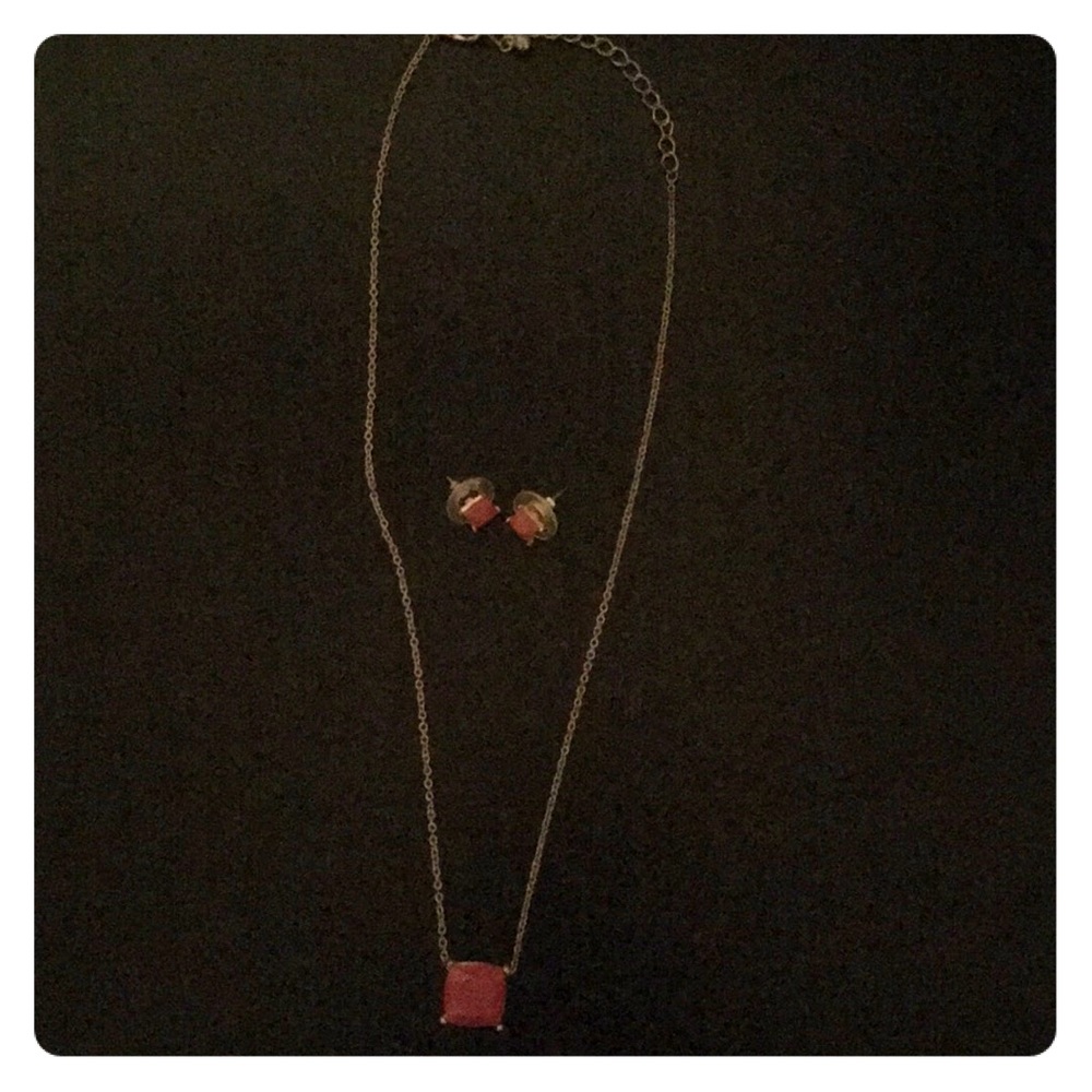 Necklace with matching earrings